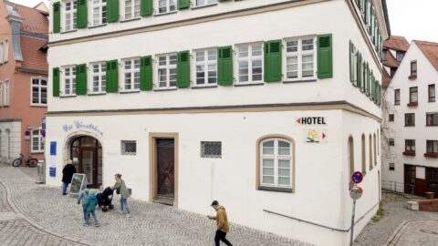 Das Fachwerkhaus - der Engländer in Ulm Außenansicht