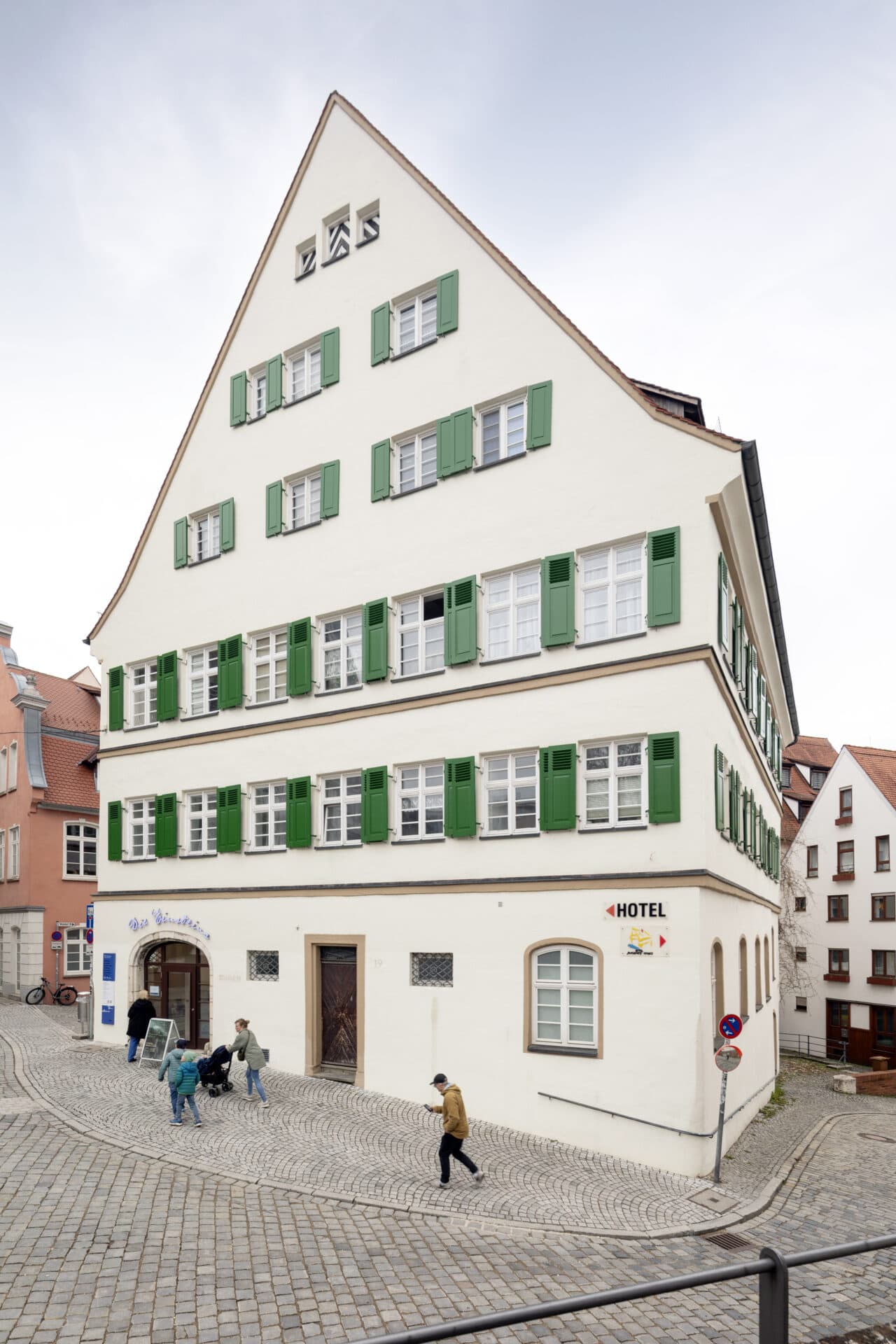 Das Fachwerkhaus - der Engländer in Ulm Außenansicht