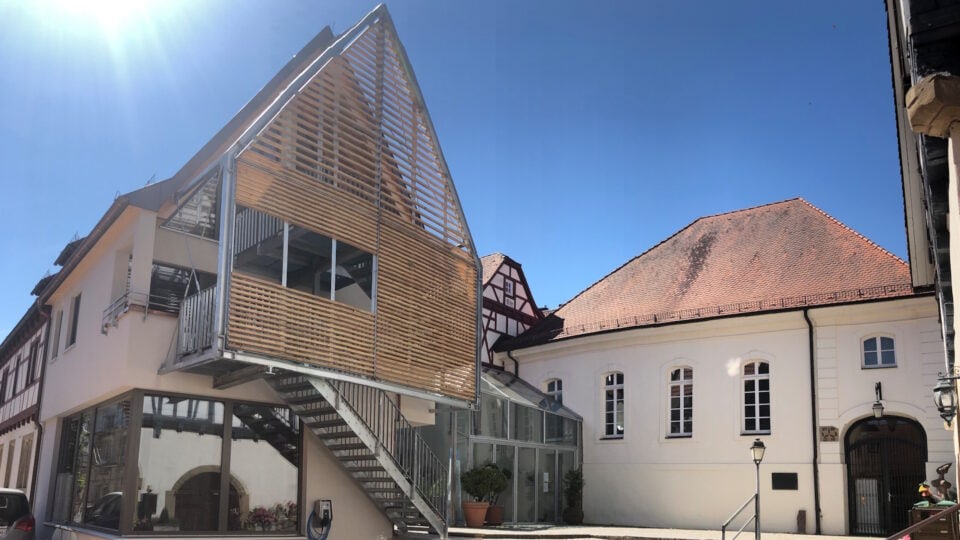 Ehemalige Synagoge Freudental von außen